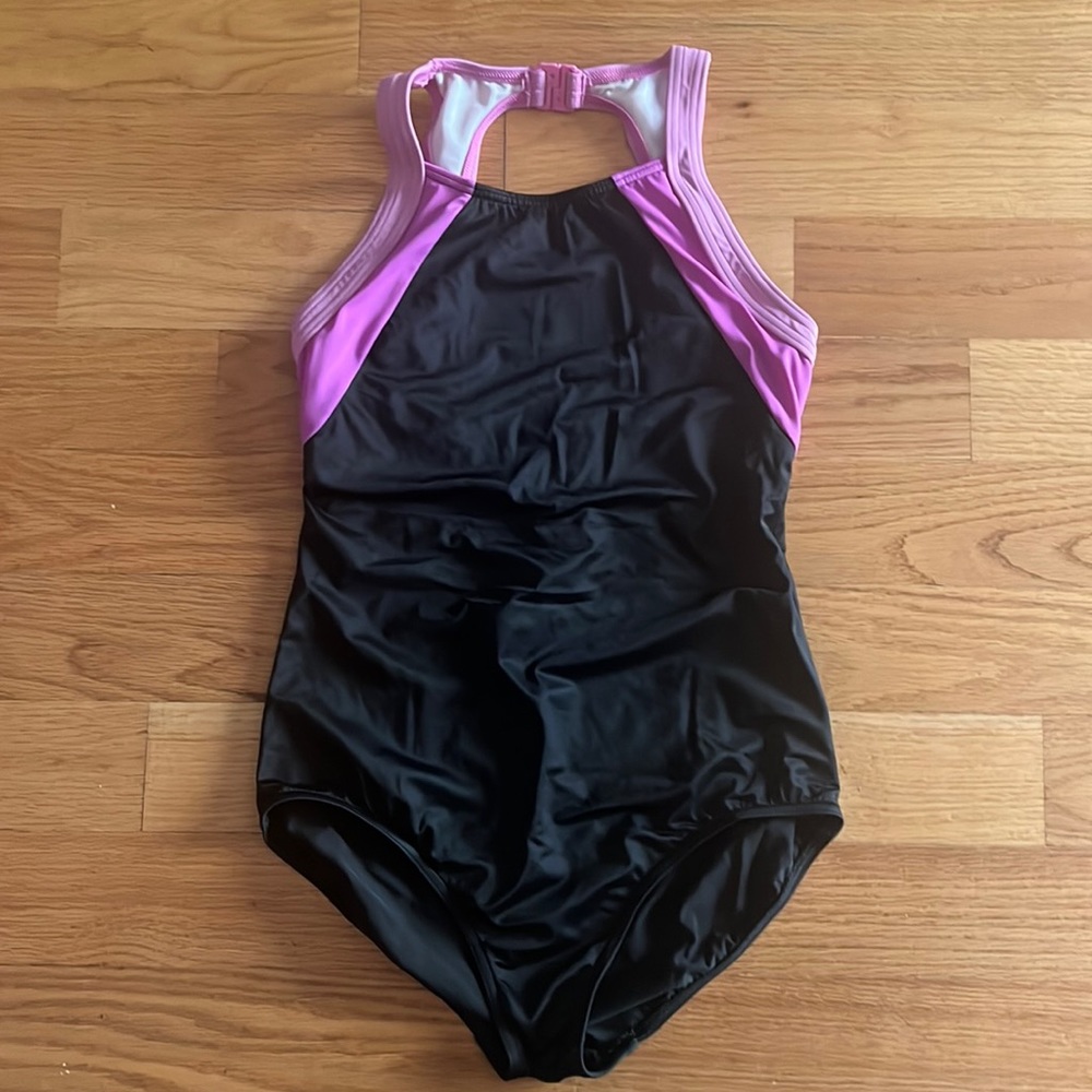 Lands End one-piece halter swimsuit